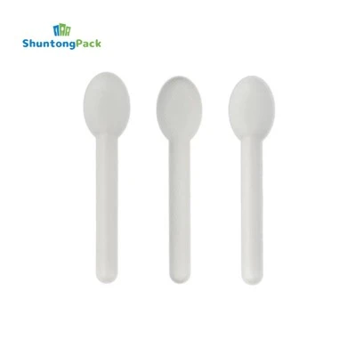 Kompostierbarer Zuckerrohr-Bagasse-Löffel
